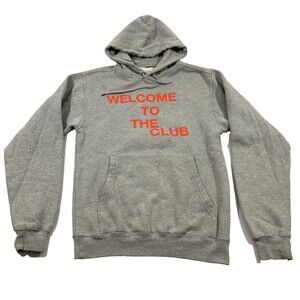 Anti Social Social Club Hoodie Gray Pullover Mens Welcome to the Club Sz S USA
